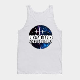 Los Angelos Basketball - Sports City Fan - Cosmic Abstract Tank Top